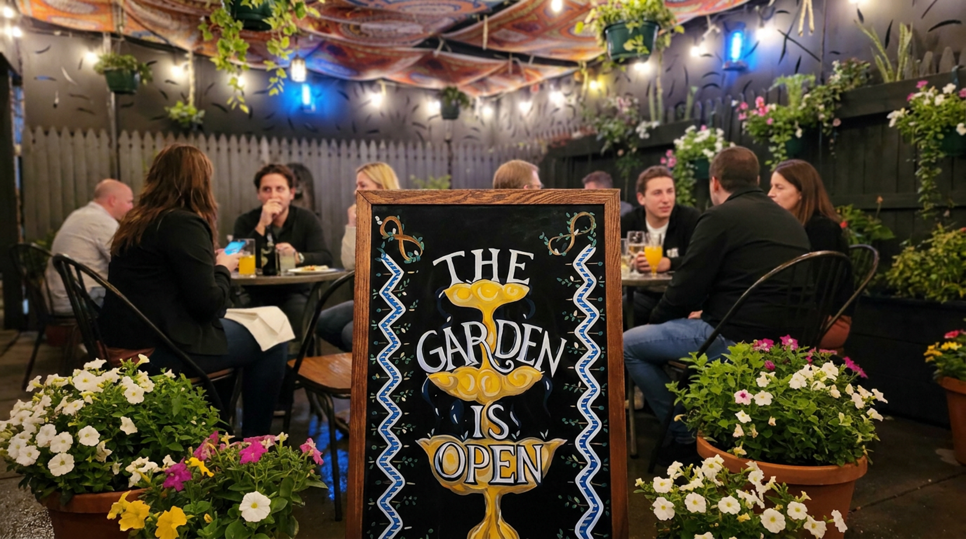 The garden is open