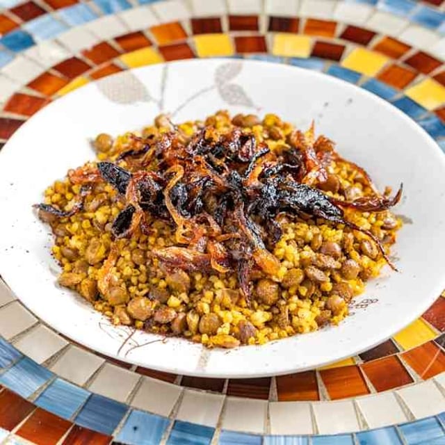 Lentil and Bulgur.