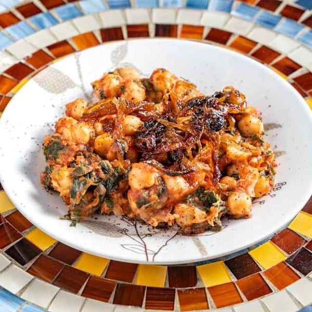 Spinach & Chickpeas.